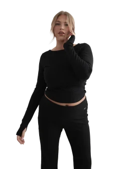 AIM´Nease ribbed long sleeve top