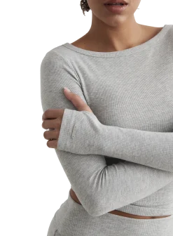 AIM´Nease ribbed long sleeve top