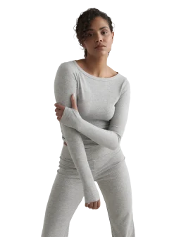 AIM´Nease ribbed long sleeve top