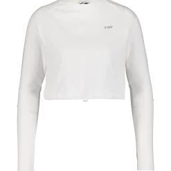 ICANIWILLdefine cropped adjustable long sleeve white