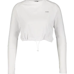 ICANIWILLdefine cropped adjustable long sleeve white