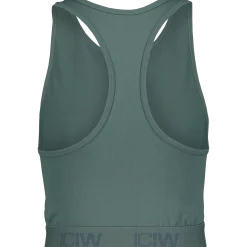 ICANIWILLdefine seamless logo cropped tank top
