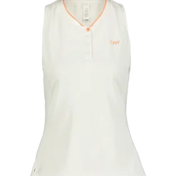 ICANIWILLtraining pique tank top white/coral