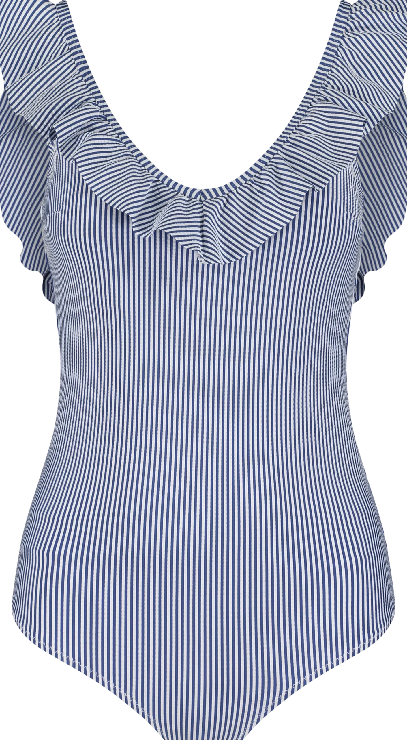 MARINE CLASSICfrill swimsuit w