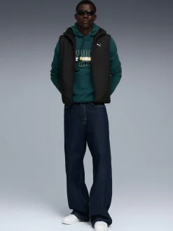 PUMAess logo lab holiday hoodie m