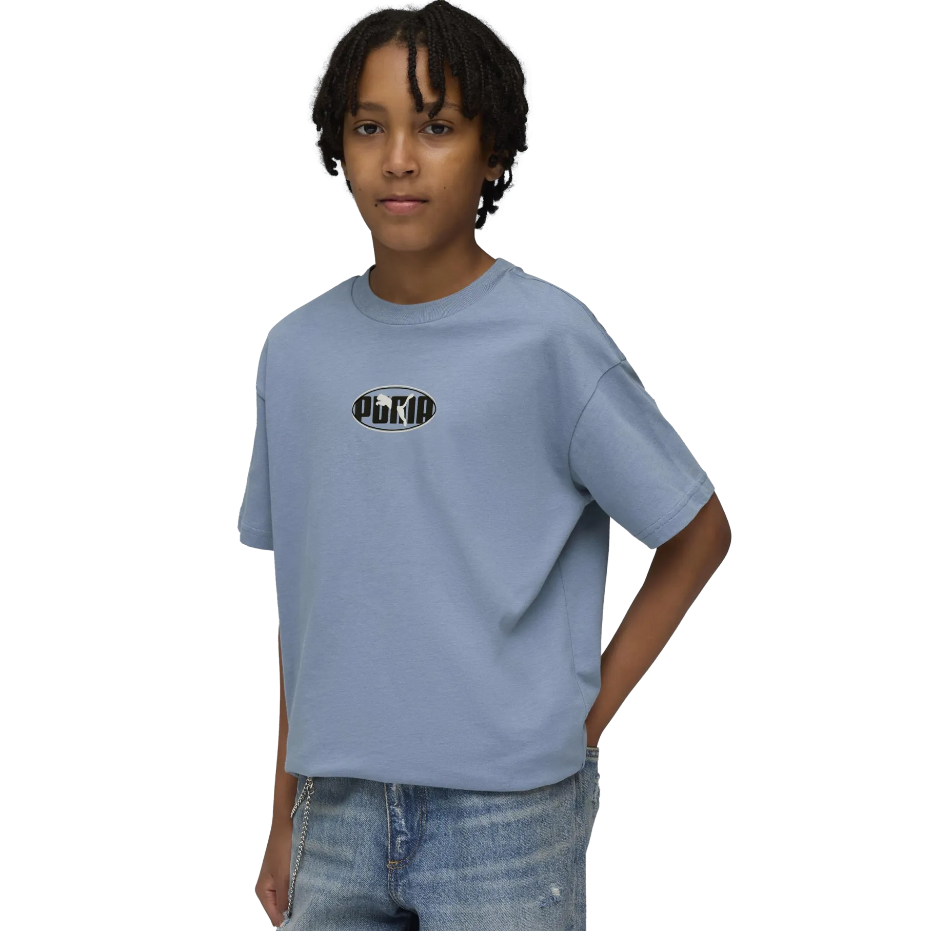 PUMAess logo lab relax tee jr