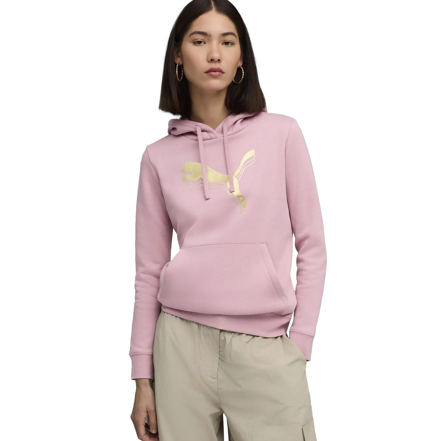PUMAess metallic hoodie w