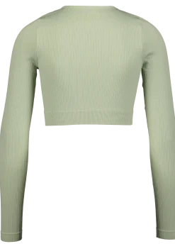 TRIDRIribbed seamless cr ls w