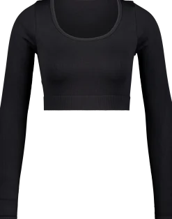 TRIDRIribbed seamless cr ls w